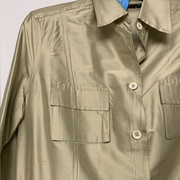 GOSSIP GOLD SILK JACKET, elegant, belted, holiday,party,travel,dressy,slimming🤩💃 - Picture 6 of 8